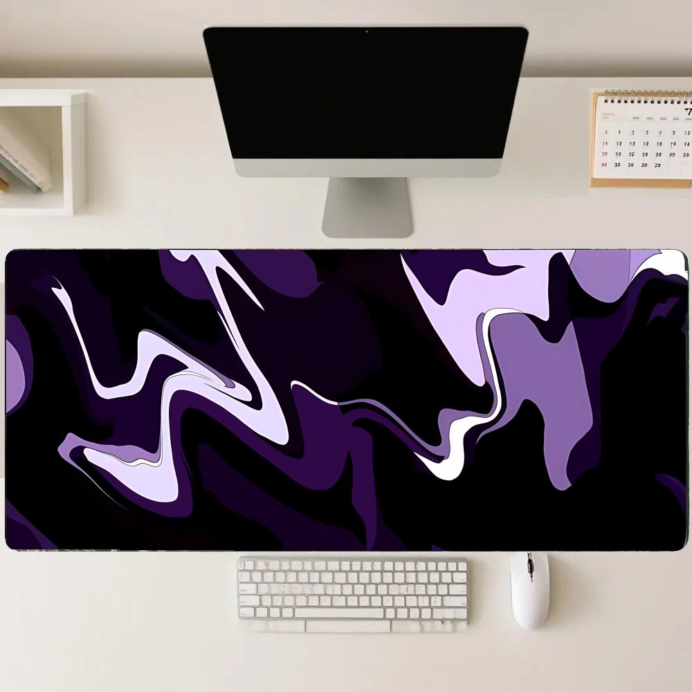 Playmat Purple Black Fluid Mou - Desk Setup Rug 리뷰 및 가격