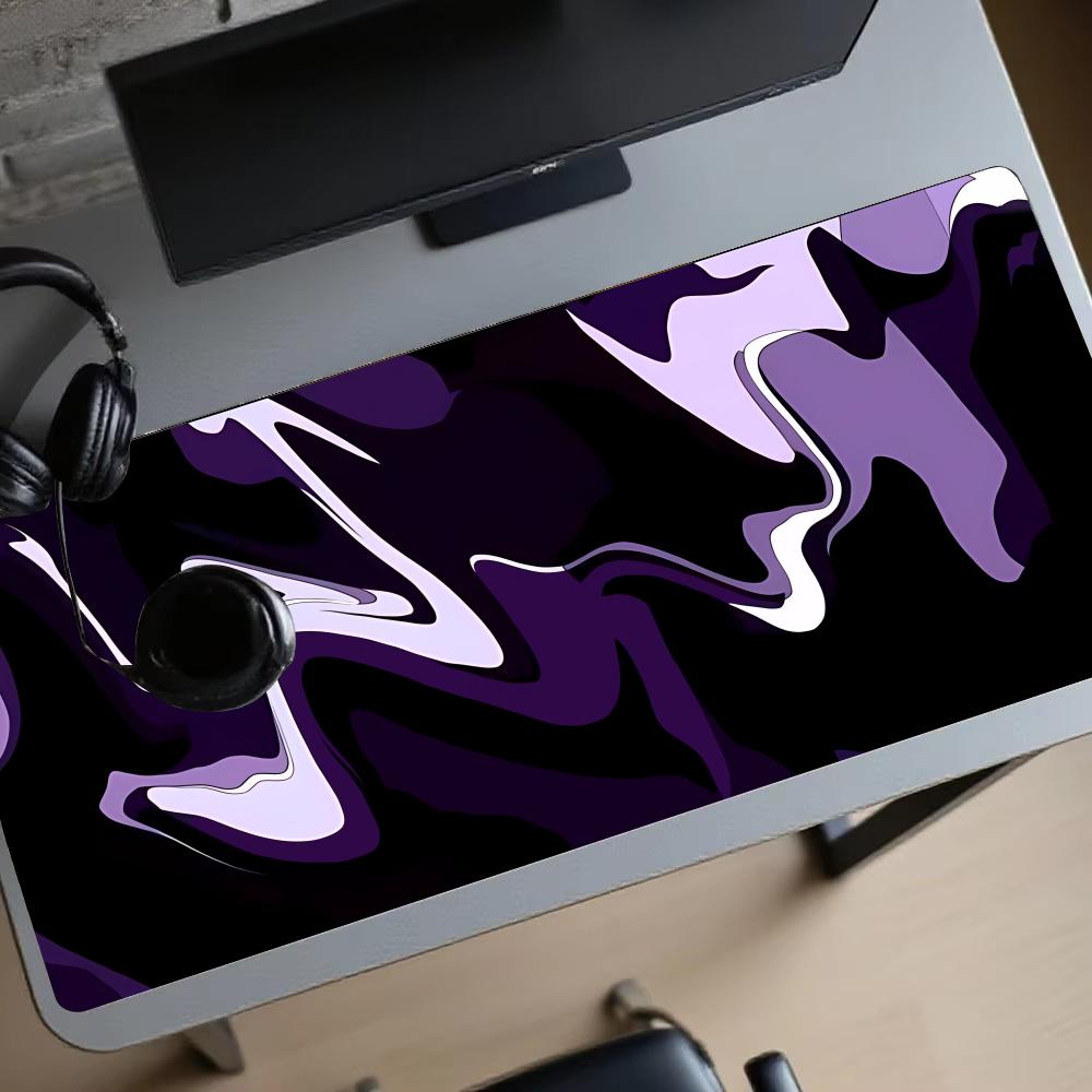 Playmat Purple Black Fluid Mou - Desk Setup Rug 리뷰 및 가격