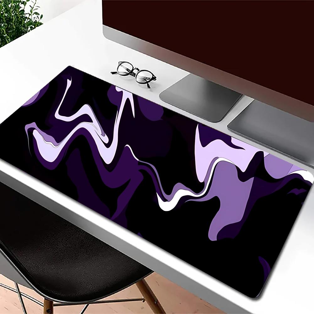 Playmat Purple Black Fluid Mou - Desk Setup Rug 리뷰 및 가격