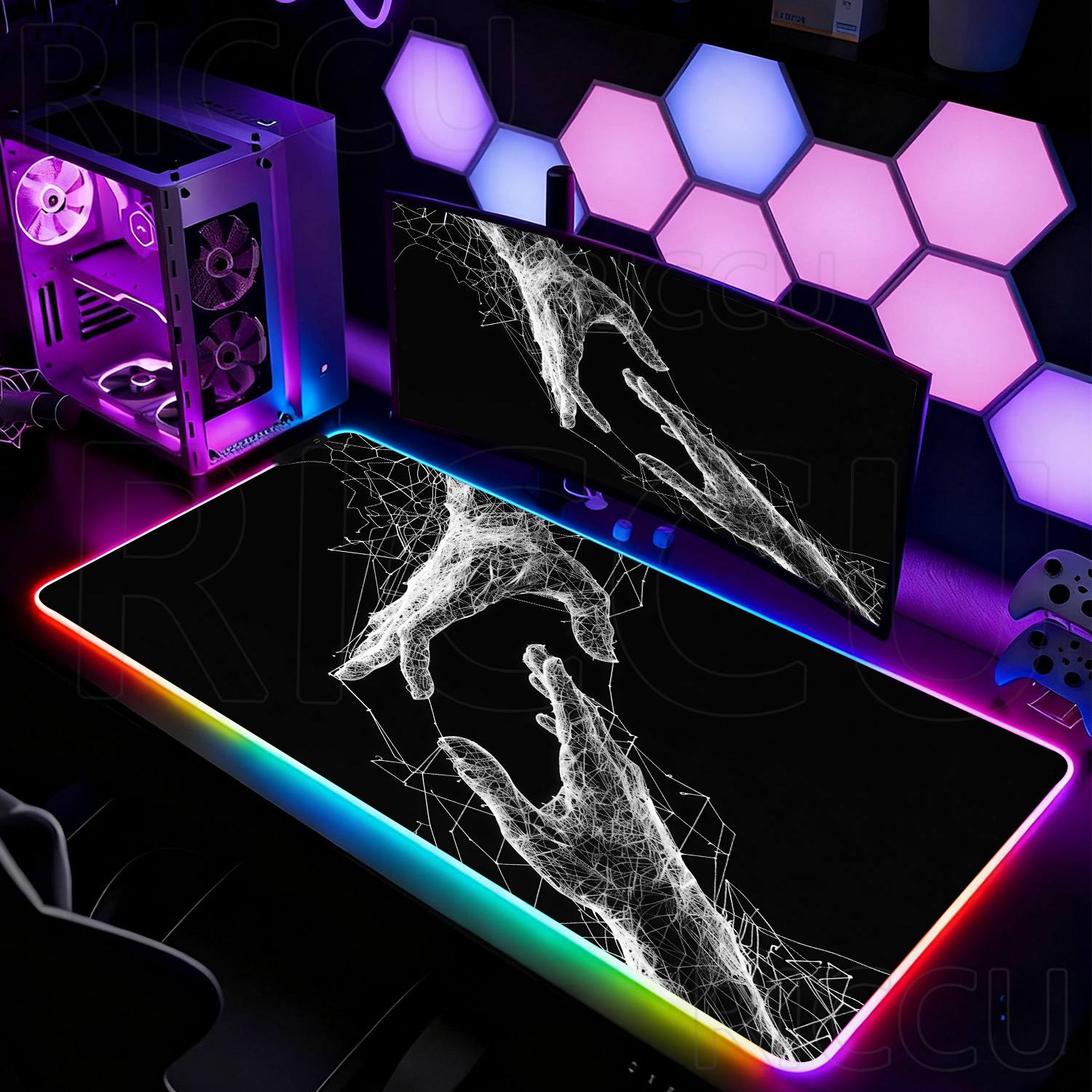 RGB XXL HD Large Black White G - Desk Setup Black And White 리뷰 및 가격