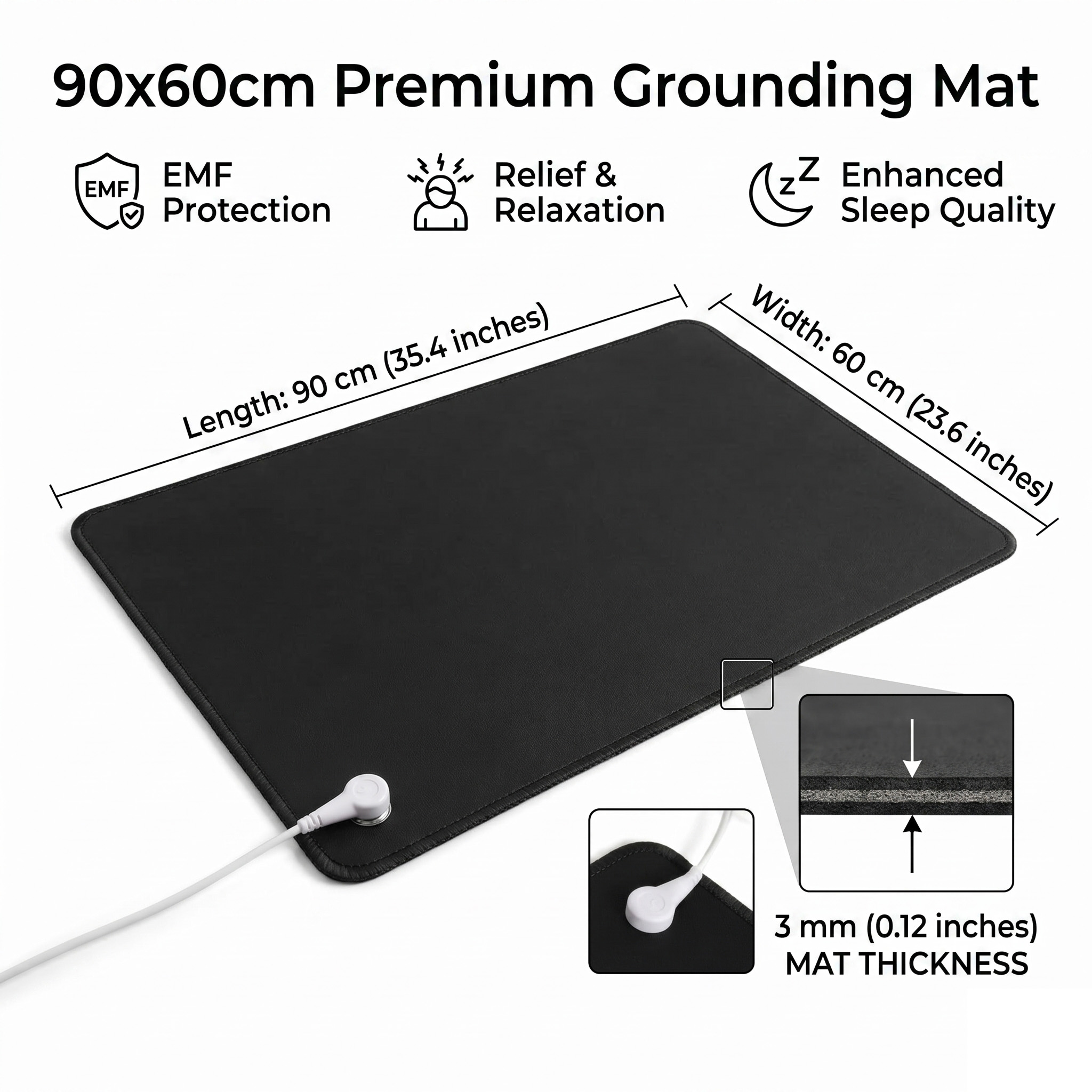 3mm PU Leather Grounding Mat E - Desk Pad Leather Large 리뷰 및 가격