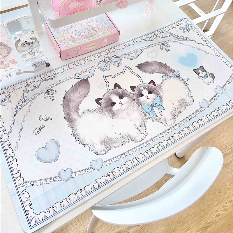 Leather Table Mat Ragdoll Cat  - Desk Pad Leather Large 리뷰 및 가격