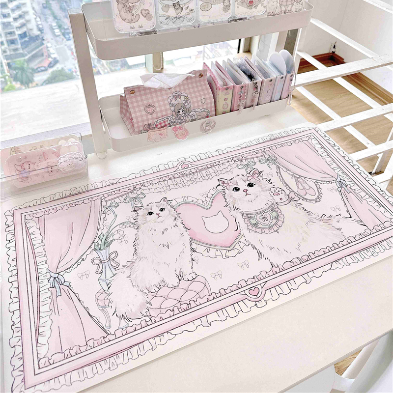 Leather Table Mat Ragdoll Cat  - Desk Pad Leather Large 리뷰 및 가격