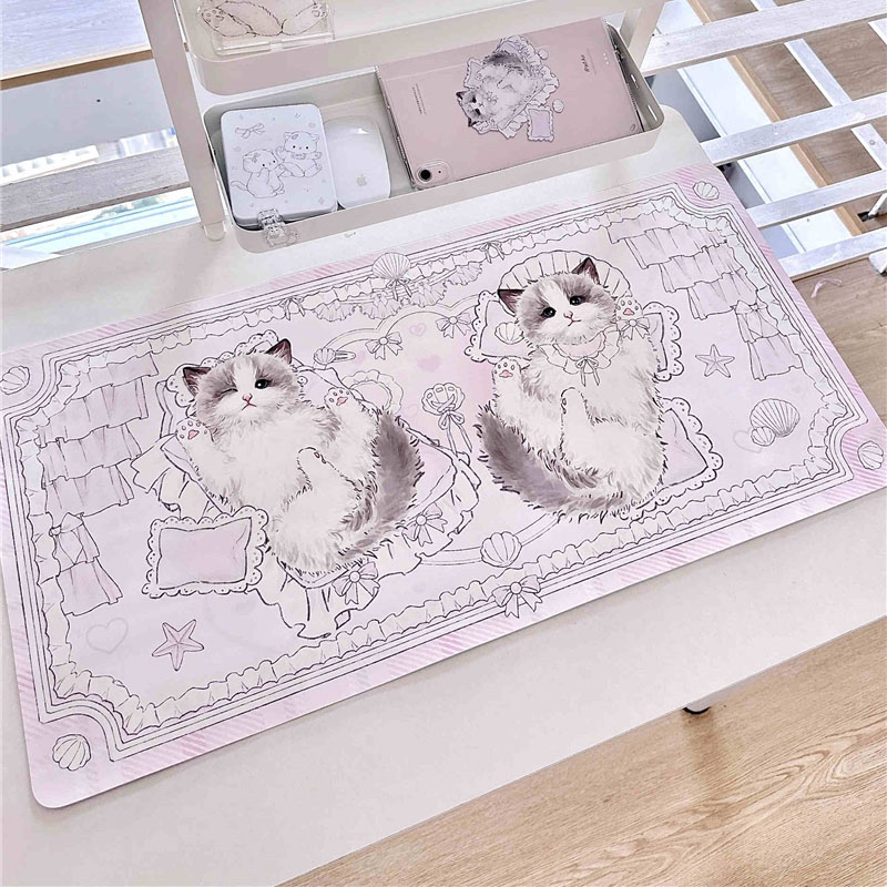Leather Table Mat Ragdoll Cat  - Desk Pad Leather Large 리뷰 및 가격
