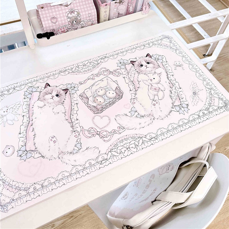 Leather Table Mat Ragdoll Cat  - Desk Pad Leather Large 리뷰 및 가격