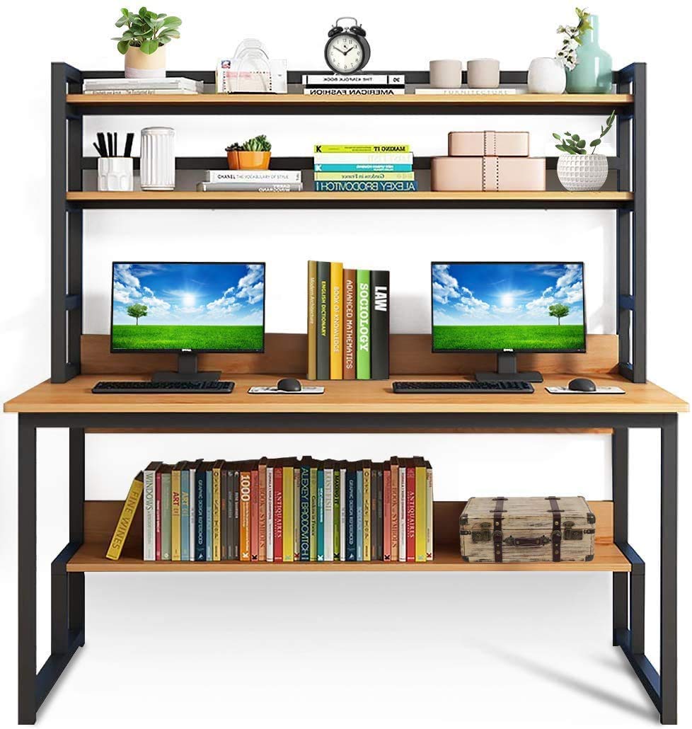55-Inch Wide Computer Desk Wit - Desk Setup Nature 리뷰 및 가격